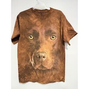 NWOT The Mountain Brown Lab Dog S/S T Shirt Medium